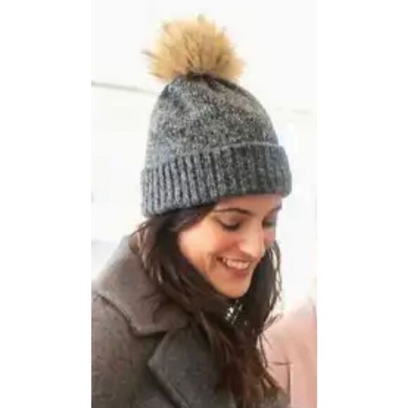 Bula Wool-blend Beanie with Pompom, OS - Picture 2 of 7